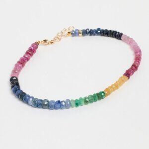 Jia Jia Dark Rainbow Sapphire Beaded Bracelet